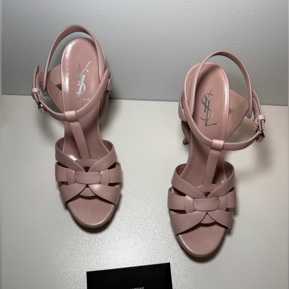 YSL Tribute Platform Sandals - Picture 2 of 5